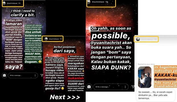 Instagram Andrew Christian, adik kandung Yuanita Christiani.