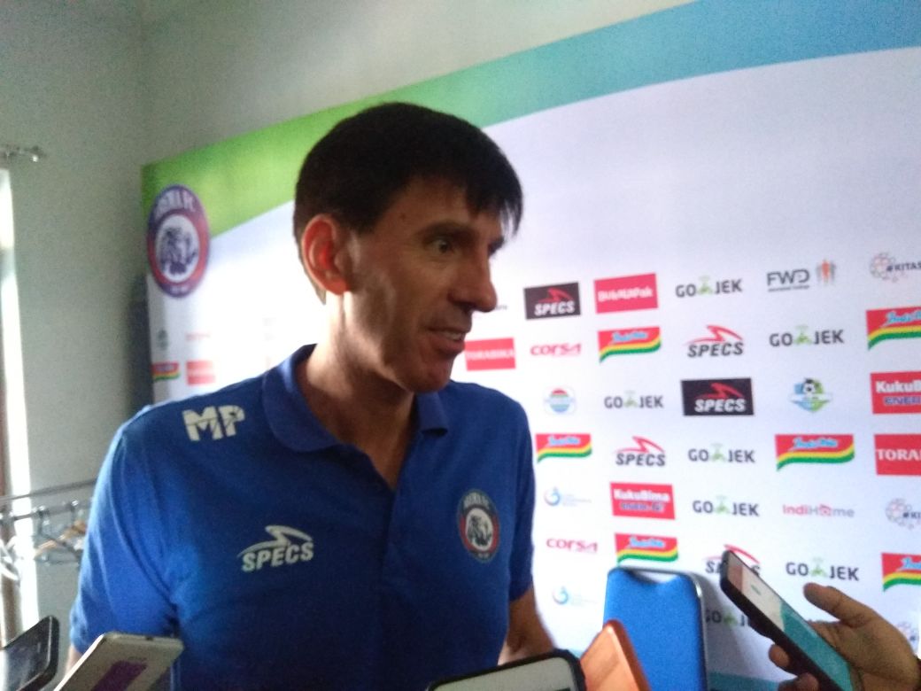 Pelatih Arema FC, Milan Petrovic. (Foto: Umar/ngopibareng.id)