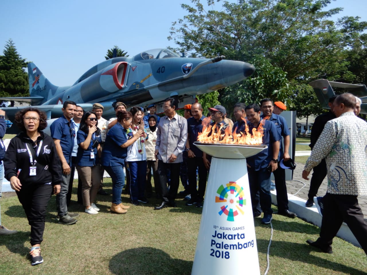 Obor Asian Games mengundang denyut budaya dan pariwisata di Banyuwangi. foto:istimewa