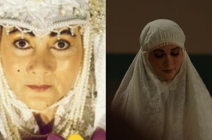 Membandingkan sosok Suzanna (kiri) dengan Luna Maya.