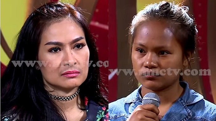 Iis Dahlia Vs Waode Sofia, peserta audisi KDI asal Bau Bau, Sulawesi Tenggara.