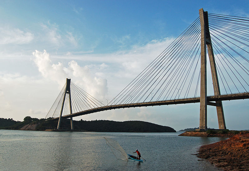 Jika jembatan Palmerah akhirnya dibangun, maka bentuknya seperti Jembatan Barelang yang menghubungkan Pulau Batam, Rempang dan Galang di Pulau Batam, Provinsi Kepulauan Riau. 