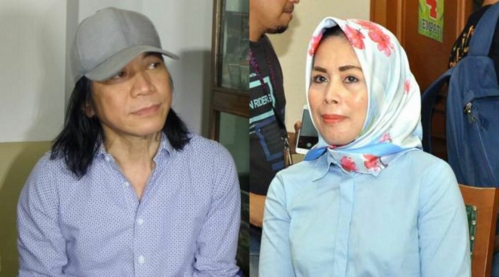 Abdee Negara, gitaris band Slank dan sang istri, Anita Desy Farida.