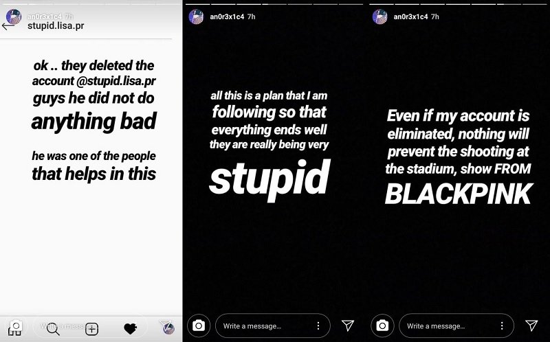 Bermunculan akun Instagram yang melakukan ancaman pembunuha ke Lisa Blackpink.