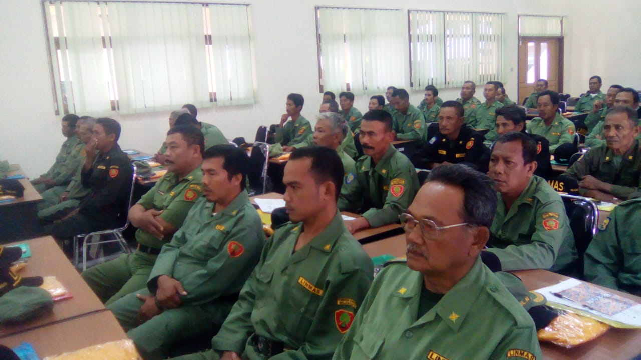 Suasana Peserta Optimalisasi Peran Satuan Desa/Kelurahan Dalam Pengamanan Swakarsa, Rabu (25/07/2018) 