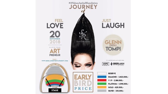 Rincian harga tiket konser Syahrini. foto: IG/princesssyahrini.