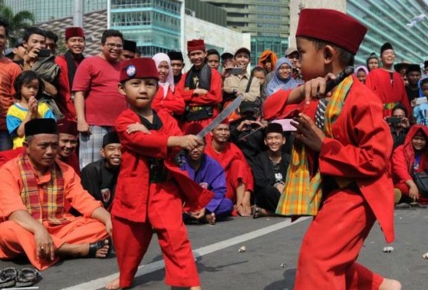 Kemeriahan Lebaran Betawi. Foto : Antara