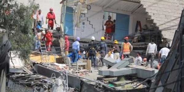 Sejumlah bangunan mengalami rusak berat akibat diguncang gempa berkekuatan 6,4 SR di NTB, Minggu, 29 Juli 2018. (Foto: Biro komunikasi PUPR)