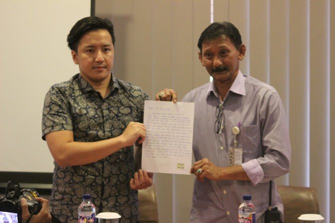 David meminta maaf secara langsung ke pihak pengelola Secret Zoo.