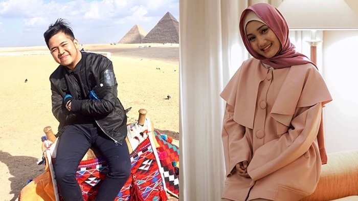 Fatin Shidqia dan kekasihnya, Septian Nugraha Gunawan.