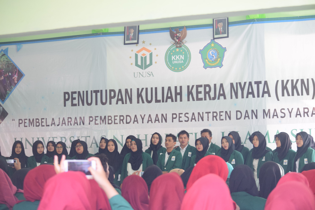 Penutupan KKN Mahasiswa UNUSA di Kecamatan Jabon, Sidoarjo, Senin, 30 Juli 2018. (Foto: HumS UNUSA)