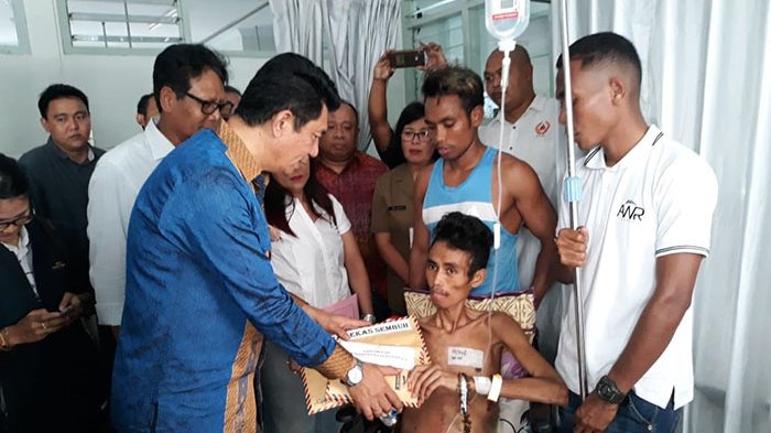 Valentino Nahak mendapat sumbangan dari urusan Kementerian Pemuda dan Olagraga (Kemenpora).  foto: IG/juliobriasenior.