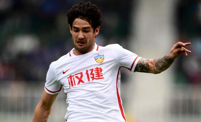 Alexandre Pato, yang kini bermain di klub Liga Super Tiongkok, Tianjin Quanjian. (foto: afp)