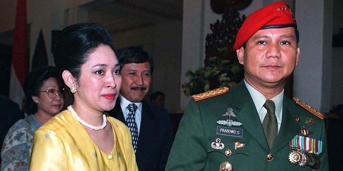 Titiek Soeharto saat bersama dengan Prabowo Subuanto. Foto : Istimewa