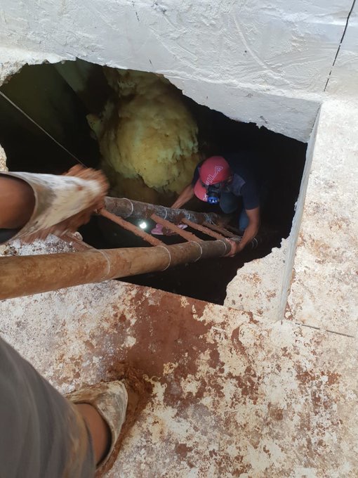 Penemuan gua di Dusun Krajan, Desa Jadi, Kecamatan Semanding, Kabupaten Tuban,. (Foto: Istimewa)
