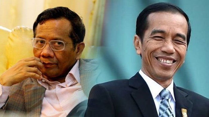 Montase Foto Mahfud MD dan Joko Widodo