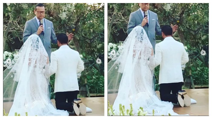 Pernikahan pasangan Arjo Djojohadikusumo dan Sachi Sophia.
