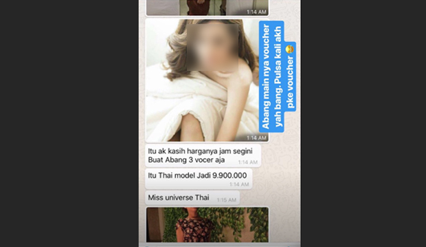 Miss Thailand yang menurut Nikita Mirzani sempat ditawarkan germo untuk suami sirinya, Dipo Latief.