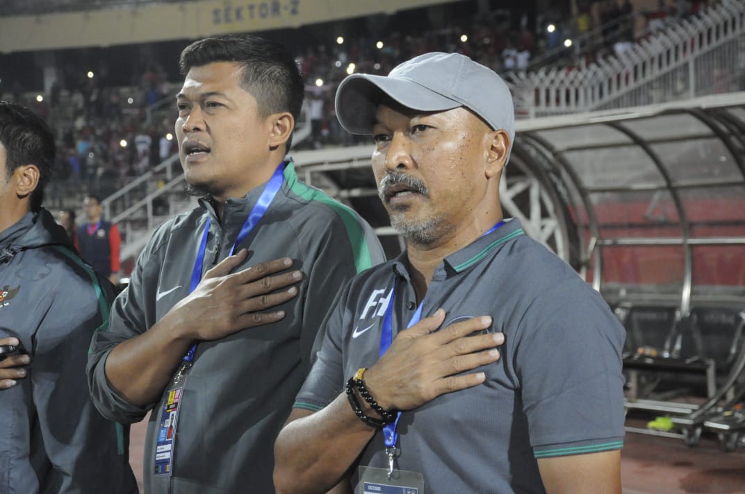 Pelatih Indonesia U-16, Fakhri Husani. (Foto: Haris/ngopibareng.id)