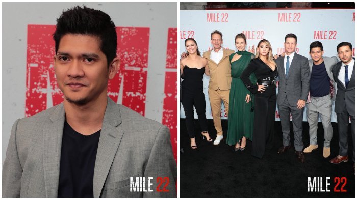 Iko Uwais premiere film Mile 22 di Westwood Village Theatre, Los Angeles.