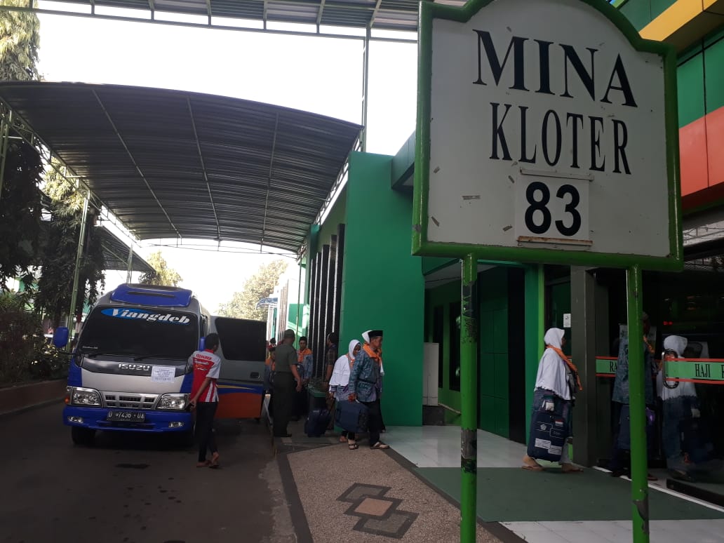 Kedatangan kloter pamungkas di AHES, Selasa, 14 Agustus 2018. (foto: farid/ngopibareng.id) 