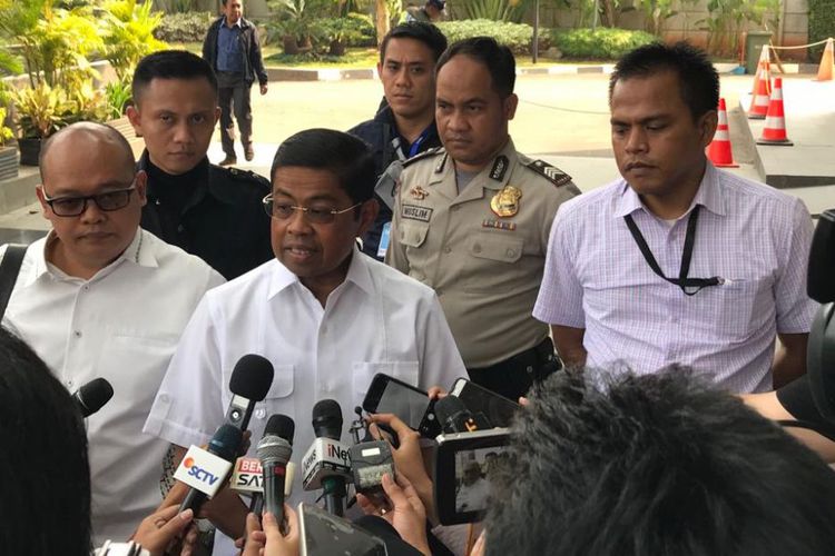 Idrus Marham saat berada di KPK beberapa waktu lalu. Foto : Antara