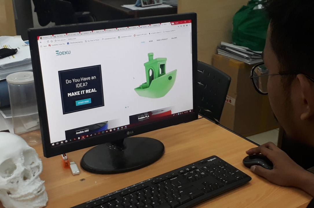 3deku.com, website Tigadeku buatan mahasiswa ITS. (Dok)