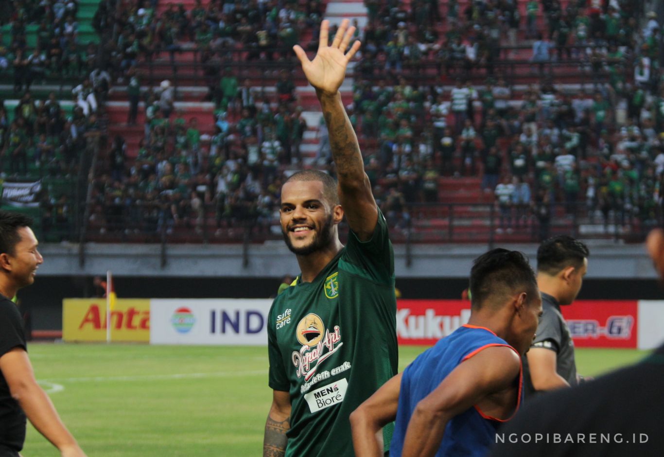 Striker Persebaya David da Silva. (foto: Haris/ngopibareng)