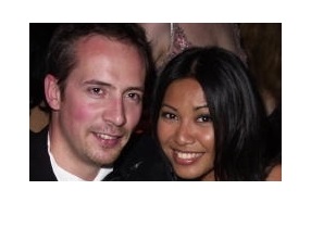Anggun dengan mantan suami pertama, Michel Georgea.