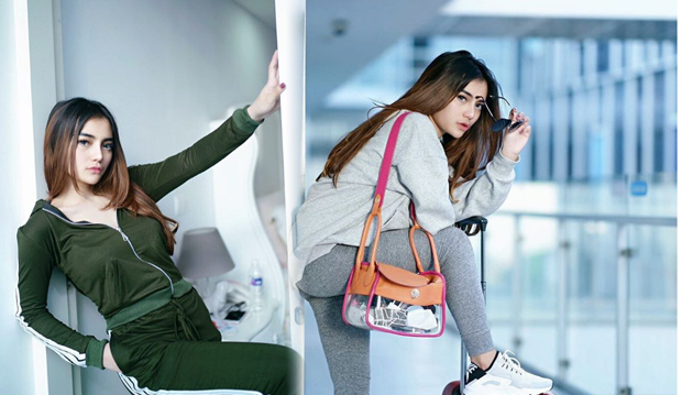 Penampilan baru Nabilla Aprillia usai lepas hijab. Foto: IG/bae_biiiiiii.