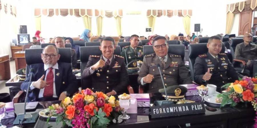 Suasana Rapat Paripurna Istimewa Di DPRD Kota Mojokerto