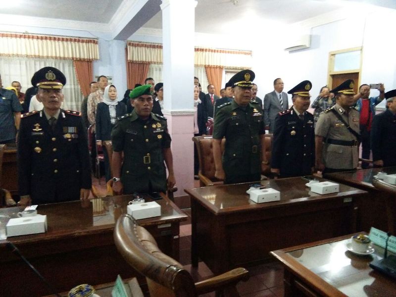 Suasana Rapat Paripurna Istimewa Di DPRD Kabupaten Mojokerto