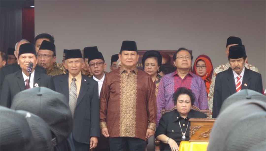 Suasana upacara bendera dalam rangka HUT RI Ke-73. Foto: koran perdjoeangan.