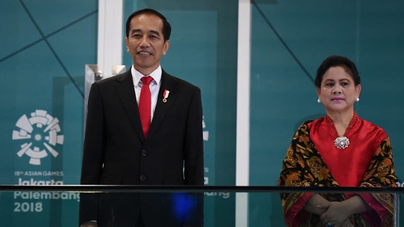 Presiden Jokowi dan Ibu Negara Iriana Jokowi.