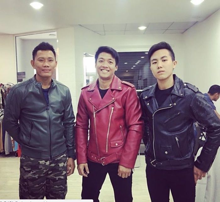 Saddum So (tengah), freestyler asal Thailand, stuntman pengganti Presiden Jokowi naik moge. Foto: IG/saddum.