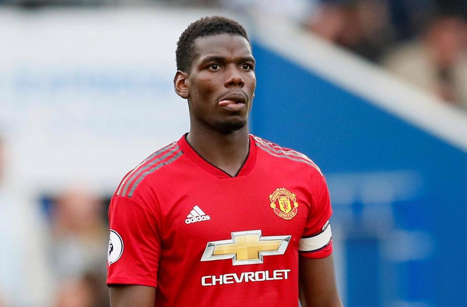 Ekspresi kapten Man United, Pogba usai  ditekuk Brington