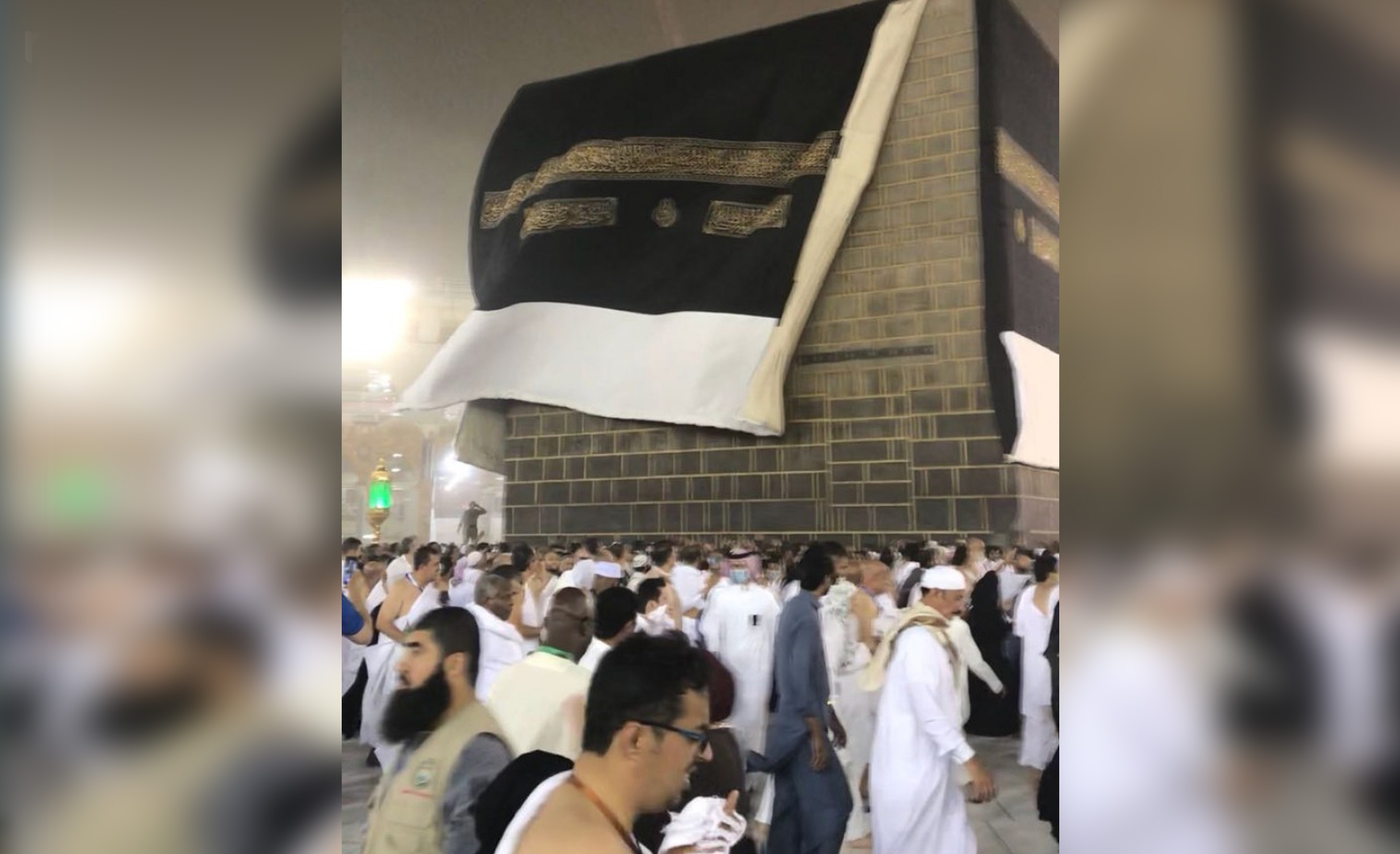 PANIK: Jamaah haji di Masjidil Haram, Makkah. (foto: fr for ngopibareng.id)