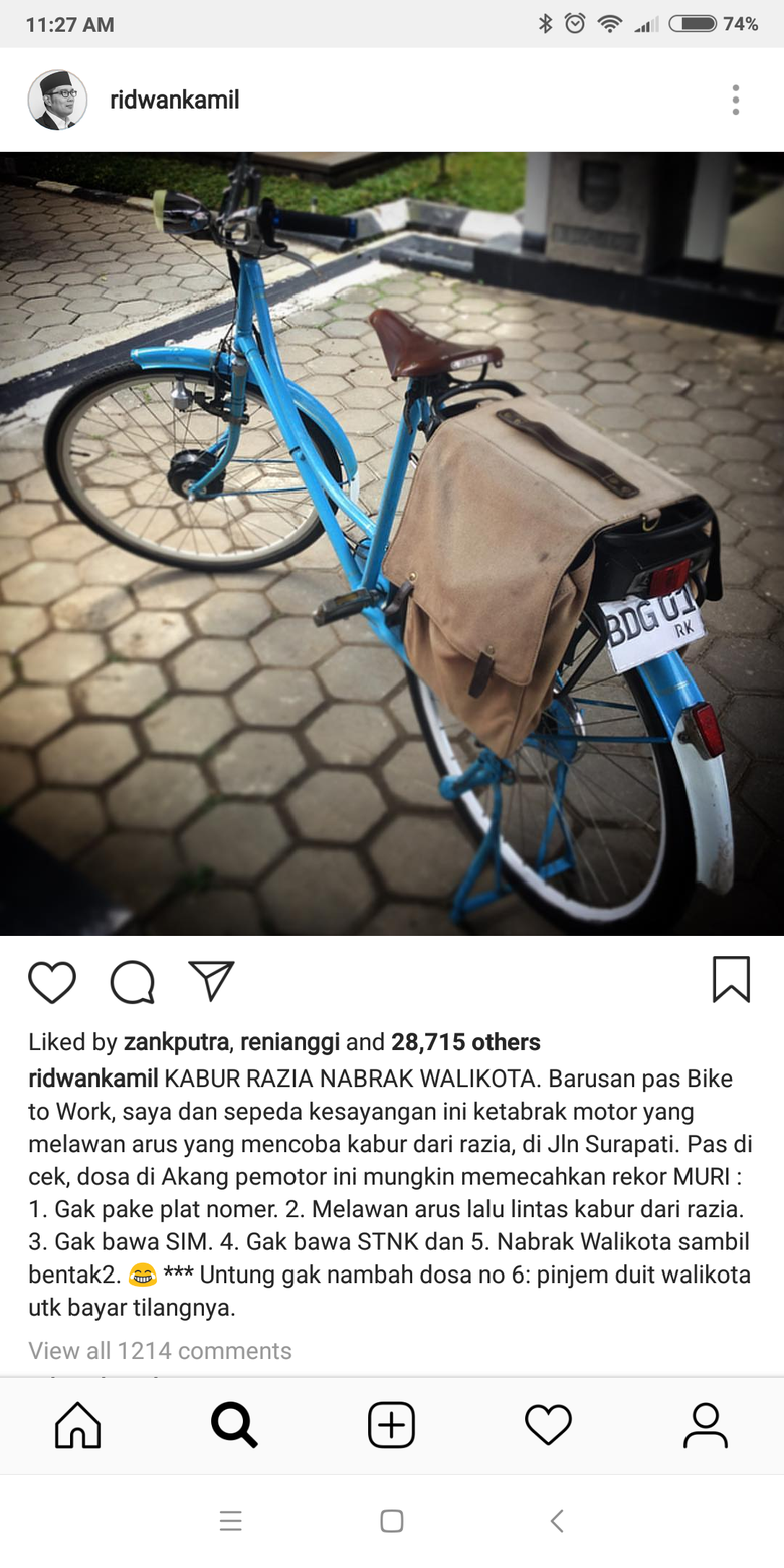 Instagram Ridwan Kamil.