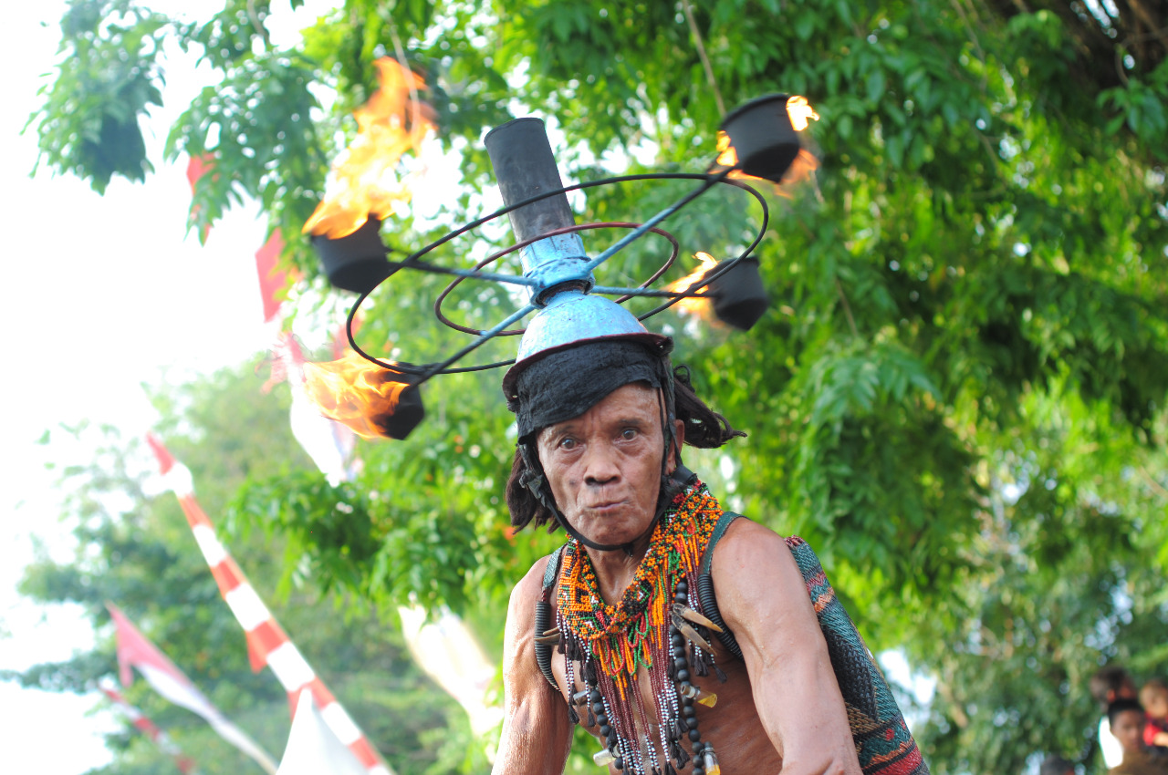 Atraksi, tapi tidak terlalu seram, hanya mengundang decak. foto:istimewa/kemenpar