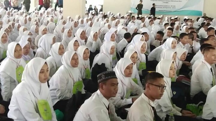 Mahasiswa baru Unusa ketika mengikuti PKKMB.