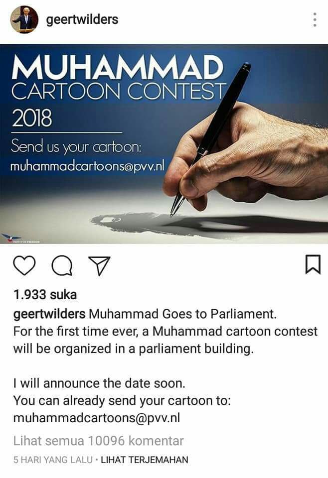 Instagram Greet Wilders.