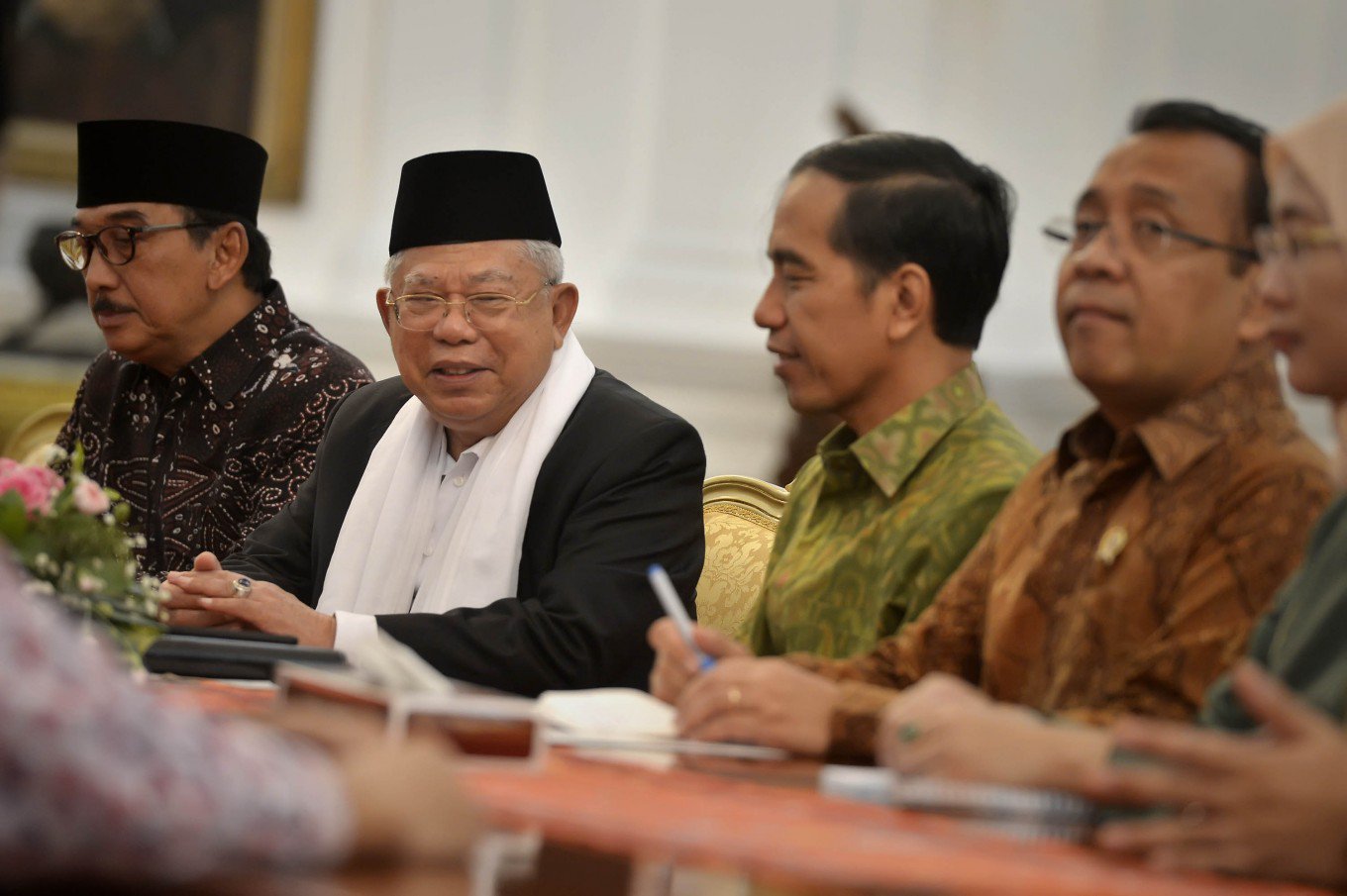 Maruf Amin dan Presiden Jokowi.