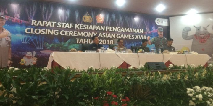 Kapolri Jenderal (Pol) Tito Karnavian usai menggelar rapat pelaksanaan pengamanan closing ceremony atau upacara penutupan Asian Games 2018 di Balai Pertemuan Polda Metro Jaya, Jakarta Selatan, Kamis 30 Agustus 2018. (Foto: Istimewa) 