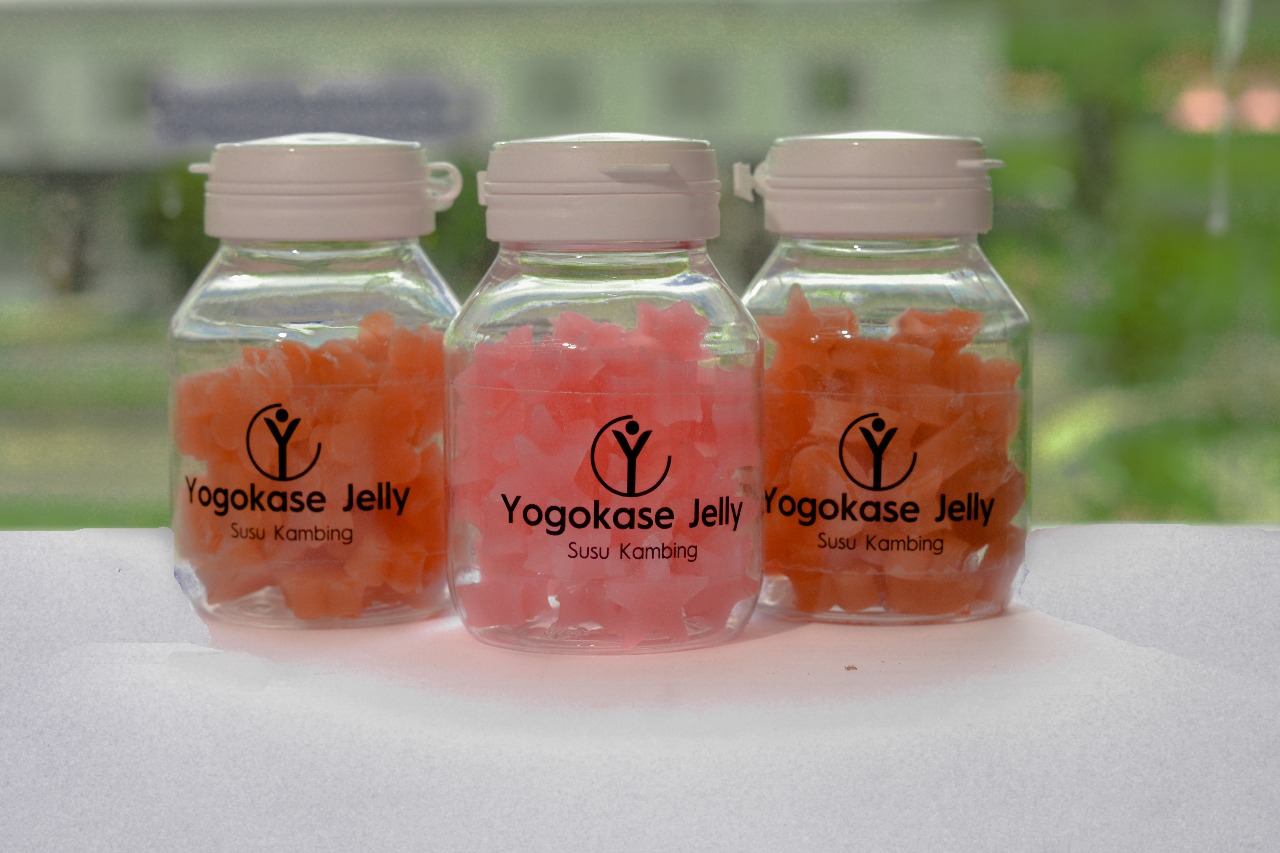 Jelly dan Effervescent dari Susu Kambing Etawa buatan Dosen UB. (Foto: Humas UB)