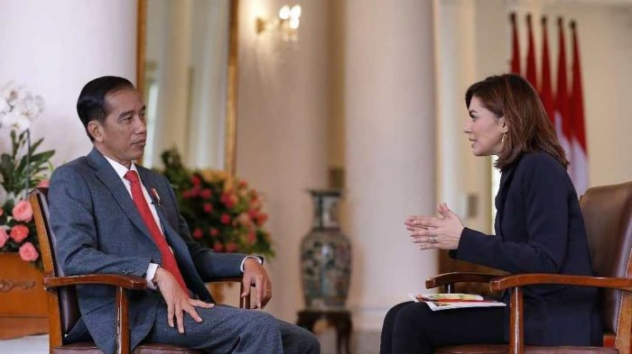 Najwa Shihab dan Presiden Jokowi. Foto: dok. Mata Najwa Trans7.