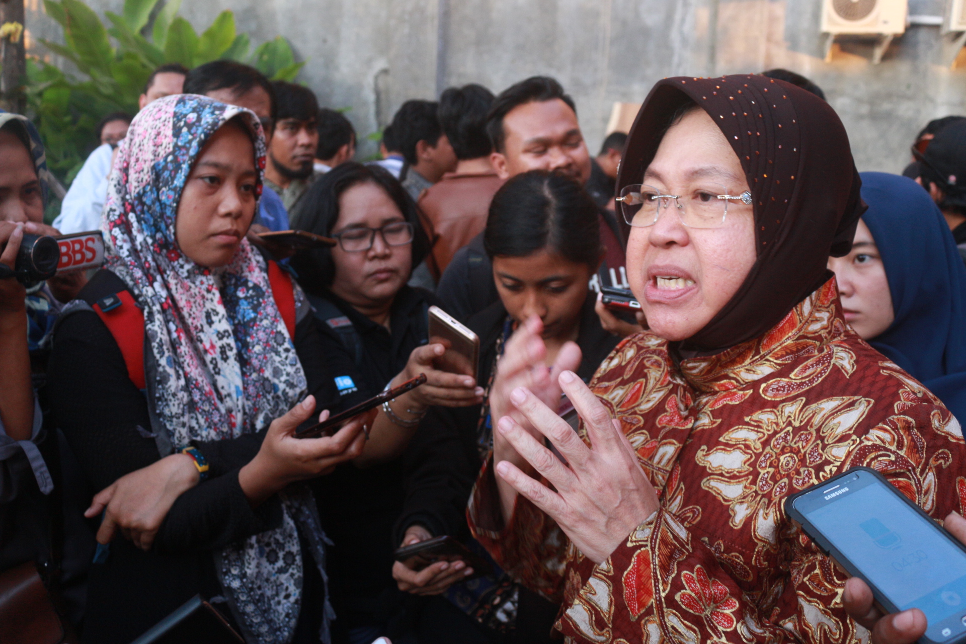 Wali Kota Surabaya Tri Rismaharini. (foto: farid/ngopibareng.id) 