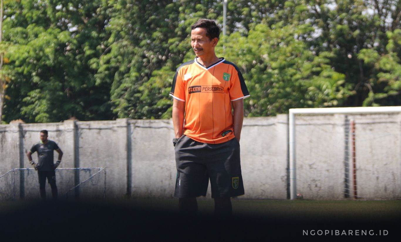 Pelatih Persebaya, Djajang Nurdjaman. (foto: Haris/ngopibareng)