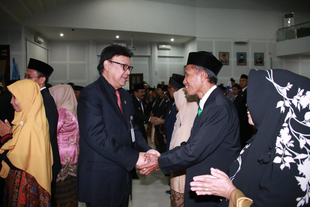 Mendagri, Tjahjo Kumolo di Malang, Senin 10 September 2018. (Foto: Dok. Pemkot Malang)