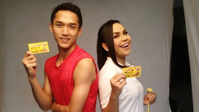 Melaney Ricardo dan Jonatan Christie (Jojo). Foto: IG/melaney_ricardo.