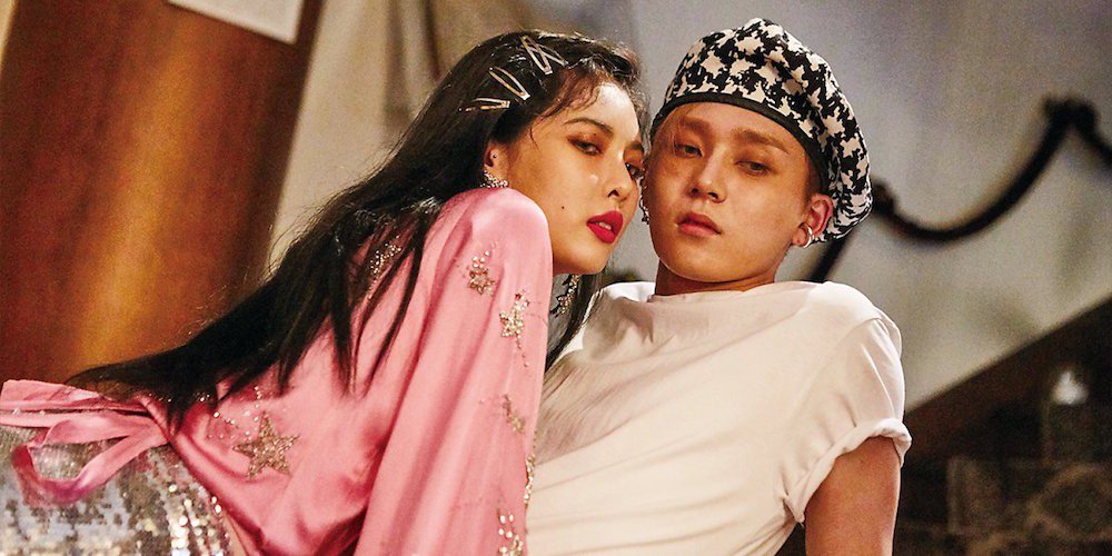 HyunA dan E'Dawn 'Pentagon'. Foto: Soompi